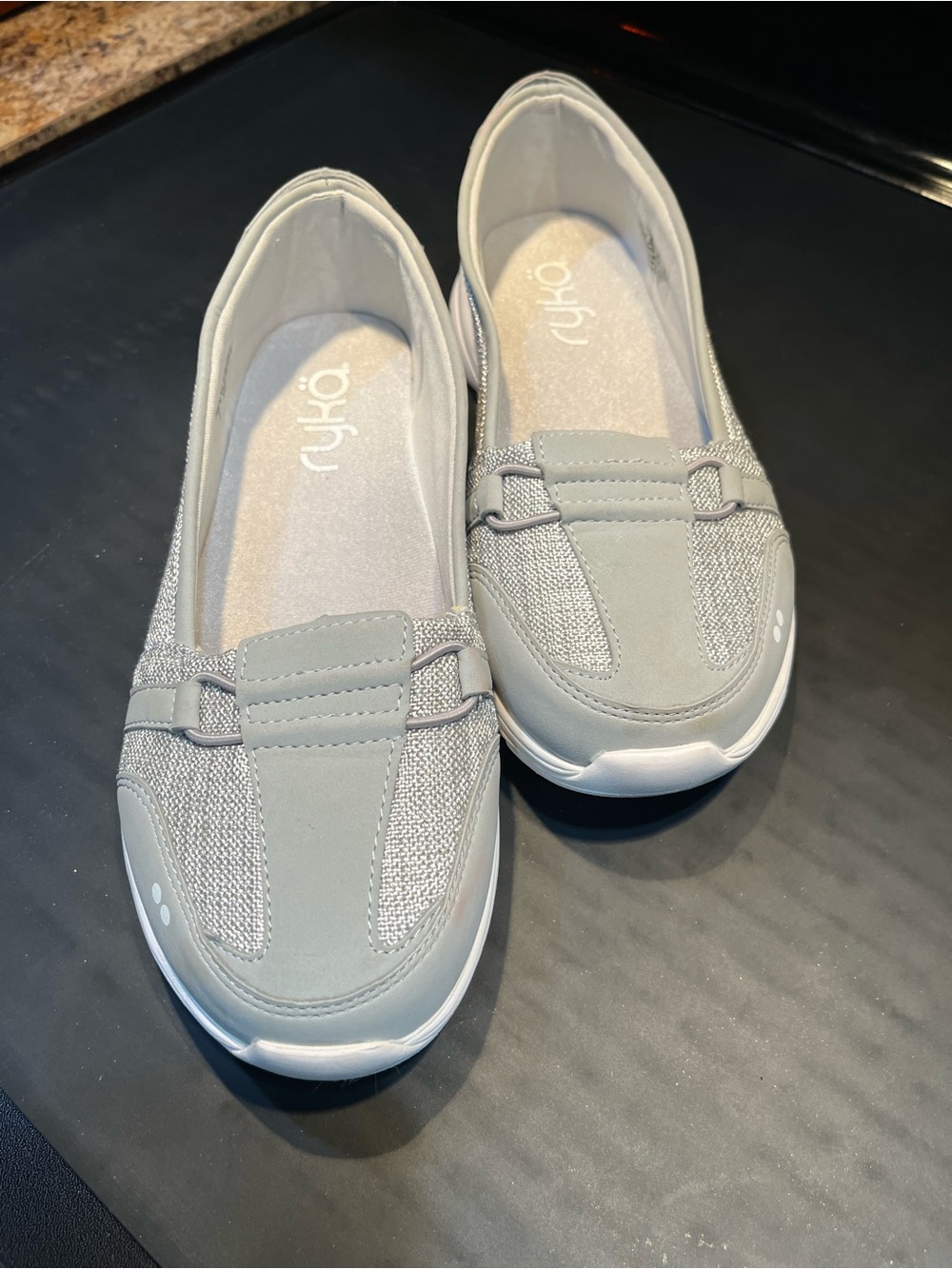 Ryka Women's Grey Slip-On Comfort Loafers